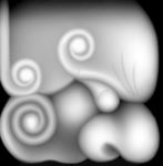 八仙灰度图 浮雕图 八仙过海