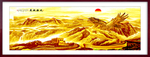 金色长城 油画