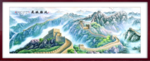 长城风景 油画