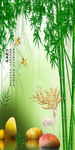 石来运转麋鹿玄关晶瓷画装饰画