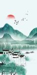 忆江南玄关背景墙