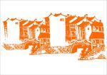 江南小屋 手绘画