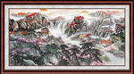 中堂画山水