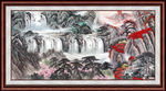 国画瀑布