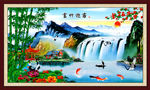 壁画 富竹迎客