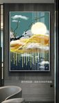 流金山水装饰画