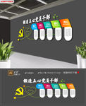 大气五心党员干部党建文化墙