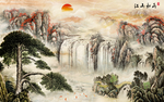 山水壁画