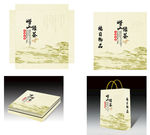 崂山绿茶包装盒和手提袋