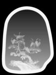 迎客松 仙鹤茶盘