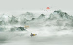 水墨山水画