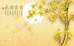 背景墙图片花开富贵