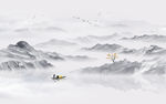 水墨山水画