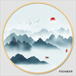 禅意水墨画