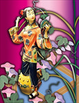 梳妆仕女图