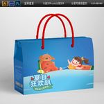 夏季水果特产礼盒包装平面图