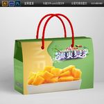 冰霜夏季水果特产礼盒包装平面图