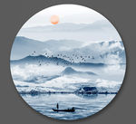 水墨山水画