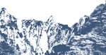水墨山水剪影