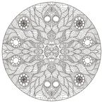 圆形立体激光花纹