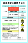 油脂库 安全风险告知卡