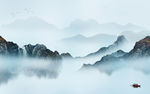 意境山水画风景 TIF分层
