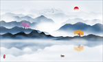 山水画 山水 水墨山水