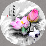 荷花国画荷花