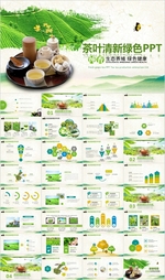 茶叶绿茶红茶黑茶茶文化PPT