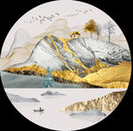 金色山水