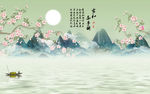 最新山水画中式画 TIF分层