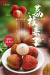 荔枝海报 新鲜荔枝 妃子笑荔枝