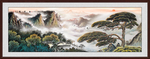 迎客松国画迎客松