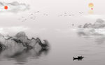 水墨山水画
