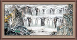 聚宝盆山水画