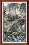 竖幅山水画