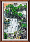 竖幅山水画