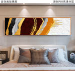 金箔鎏金抽象床头装饰画
