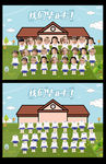 幼儿园小学大头贴集体毕业照