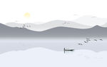 水墨山水画