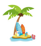 夏日海滩夏威夷合影背牌