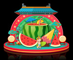 夏季拍照框
