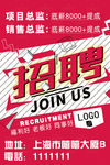 公司企业学校商场超市招聘海报