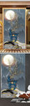北欧风金色麋鹿山水玄关装饰画