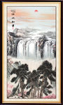 竖幅国画