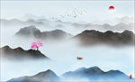 水墨山水画