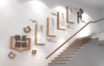 图书馆楼梯文化墙