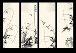 水墨兰花