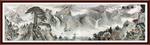 迎客松国画迎客松
