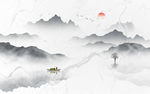 水墨山水画